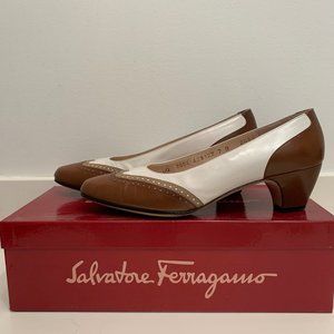 Vintage Ferragamo Spectator Heels